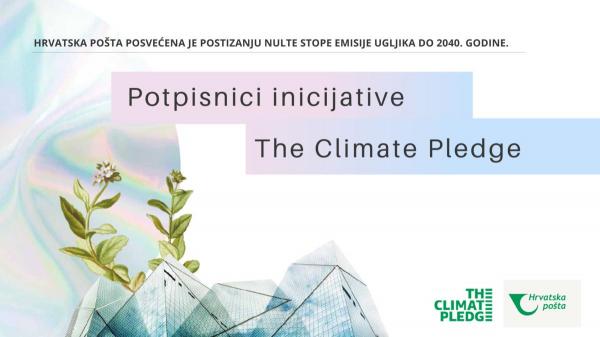 Hrvatska po&scaron;ta pristupila globalnoj inicijativi The Climate Pledge&nbsp;
