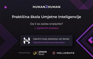 Pokrenuta je Human2Human praktična &scaron;kola umjetne inteligencije, edukacijska platforma usmjerena na razvoj praktičnih AI vje&scaron;tina za organizacije, njihove zaposlenike, menadžment, ali i pojedince.