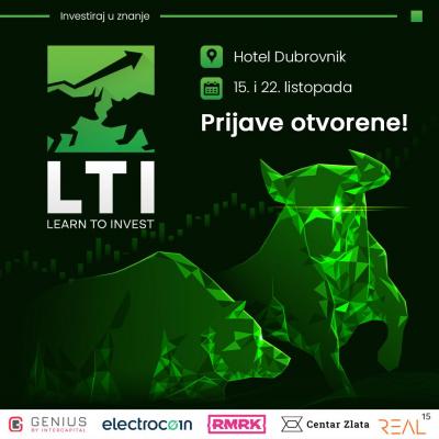 4. izdanje projekta LearnToInvest održat će se 15. i 22. listopada 2022. u hotelu Dubrovnik