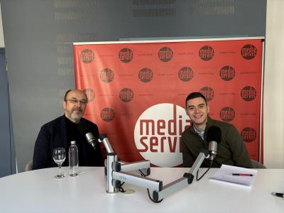 Kre&scaron;imir Macan u studiju Media Servisa.