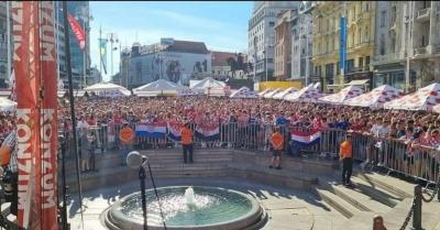 Polufinale Lige nacija: Priprema se fan zona na glavnom zagrebačkom trgu