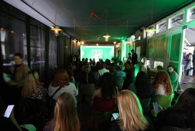 24.05.2023., dvorana Improving life, Zagreb - Predavanje Ima li Europa konja za trku? Nevena Rendeli Vejzovic i Terry Reintke. Photo: Marko Prpic/PIXSELL